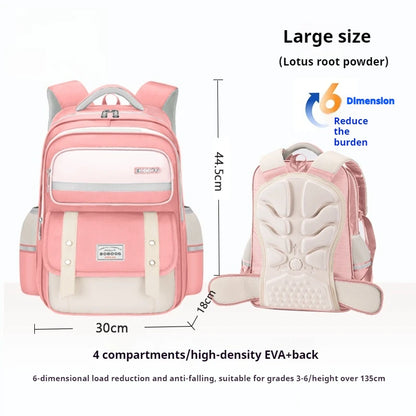 The schoolbag for students is light and comfortable, and the 123rd, 4th, 5th, 6th grade boys and girls have a large capacity bac