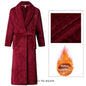Big Size 3Xl 4Xl Kimono Robe Gown Winter New Men's Homewear Coral Fleece Bathrobe Shower Peignoirs Loose Thicken Nightwear