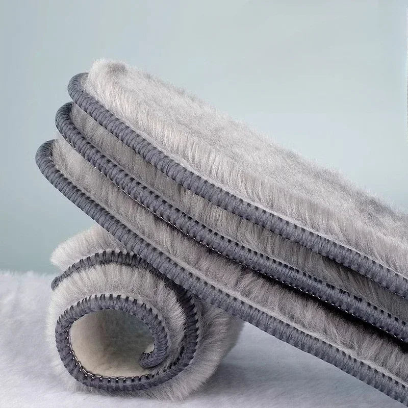 Warm Heated Insoles Thermal Thicken Felt Insoles for Men Women Winter Shoes Breathable Snow Boots Alpaca Wool Plush Shoe Pads