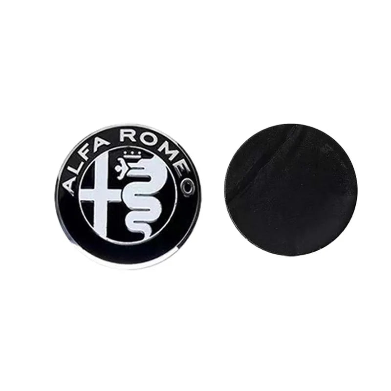 75mm Car Front Hood Rear Emblem Styling for Alfa Romeo Sportiva 156 Stelvio Giulia Giulietta Trunk Badge Sticker Logo Accessorie