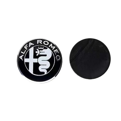 75mm Car Front Hood Rear Emblem Styling for Alfa Romeo Sportiva 156 Stelvio Giulia Giulietta Trunk Badge Sticker Logo Accessorie