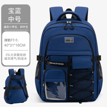 Children School Bags for Teenage Boys Girls Lightweight Junior High School Backpacks Kids Students Schoolbag Large Grade 3-9