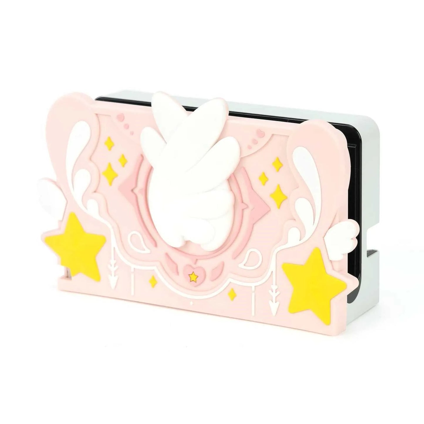 GeekShare Protective Case for Nintendo Switch OLED NS Game Accessories Pink Star 3D Silicone Switch OLED Shell High Quality
