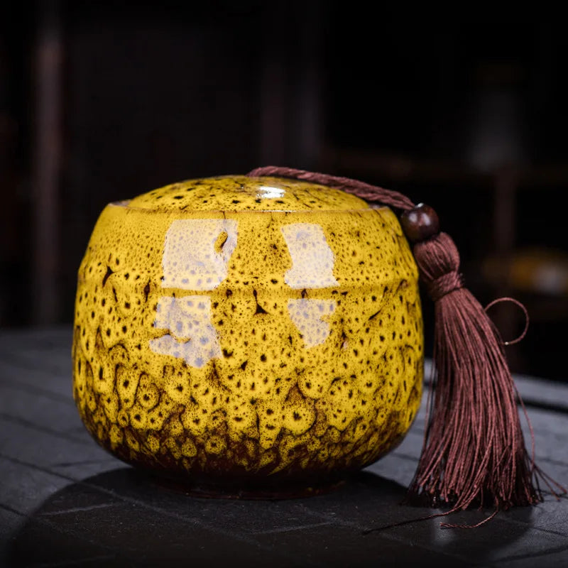 New Color Ceramic Canister Memorial Pet Urn Seal Pot Big Keepsake Casket Porcelain Jar Human Ashes Storage Memento Burial Holder