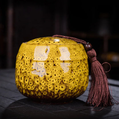 New Color Ceramic Canister Memorial Pet Urn Seal Pot Big Keepsake Casket Porcelain Jar Human Ashes Storage Memento Burial Holder
