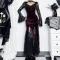 Dresses For Formal Occasions Womens Gothic Plaid Mini Dress Vintage Dress Punk Dress Vestidos Elegantes Feminino