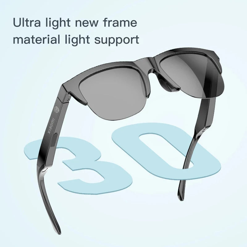 Original mijia Xiaomi Smart Sunglasses Glasses Bluetooth Call Outdoor Sports headset HIFI Blue Light Waterproof Anti-UV with mic