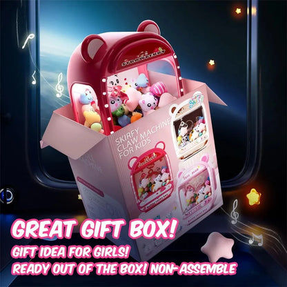 Claw Game Machine,Unicorns Claw Machine for Kids,Mini Vending Machine with LED&Music,Rechargable Claw Arcade Games Toys for Gift