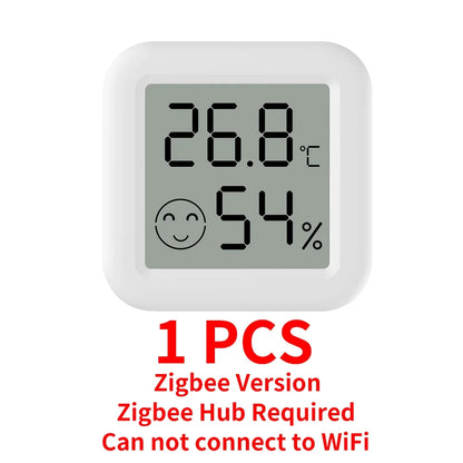 Tuya Zigbee 3.0 Temperature Humidity Sensor APP Remote Control Thermometer via Smart Life For Smart Home Work With Yandex Alexa
