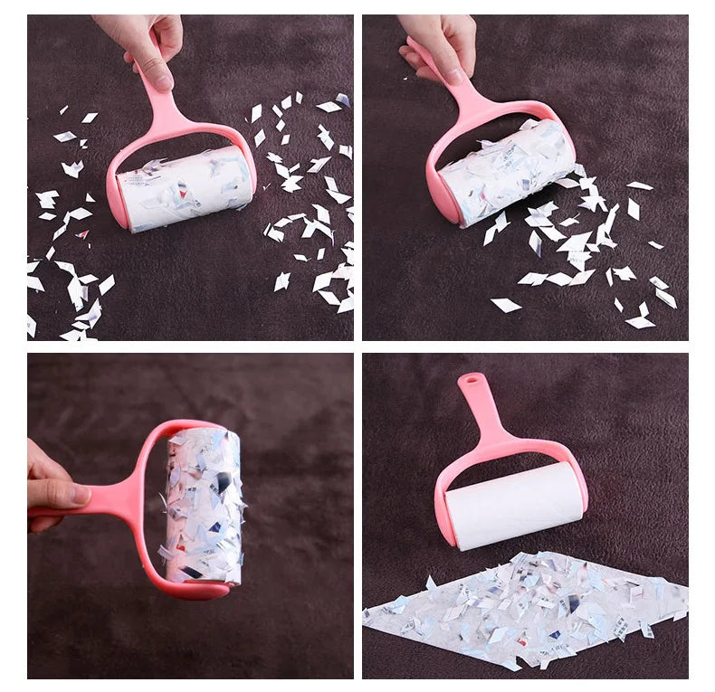 Tearable Roll Paper Sticky Roller Dust Wiper Safe Stash Storage Sight Secret Replaceable Cleaning Brush Tool