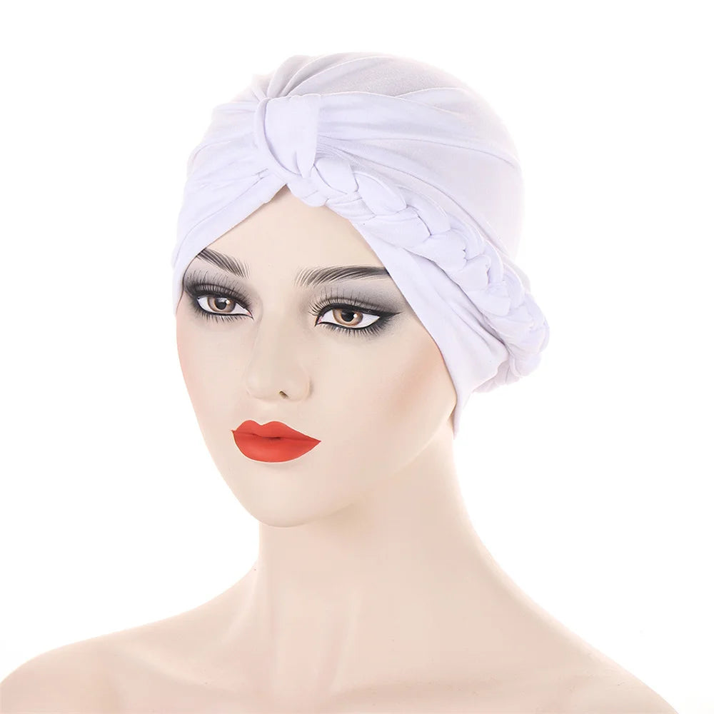 New Women Gold Silver Turban Hats Chemo Bandana Hijab Pleated Indian Cap Turbante Hat Ladies Hair Loss Headscarf Muslim Headwear