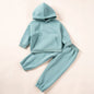 Winter Children's Suit 0-6Y Unisex Hooded Sweatshirt Solid Color Boys and Girls Casual Clothes Comfortable and Soft