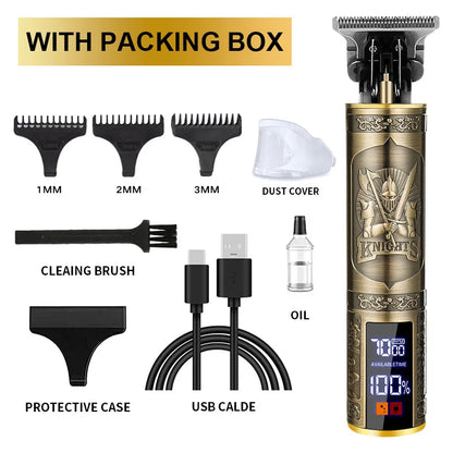 T9 Professional Hair Cutting Machine Wireless Electric Hair Trimmer Digital Display Hair Clipper Men Beard Shaver Barber For Men