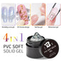 BOZLIN 5ML Color Solid Nail Gel Colorful Painting Nail Art Varnish Semi Permanent Solid Polish UV Nail Gel Top Coat Manicure