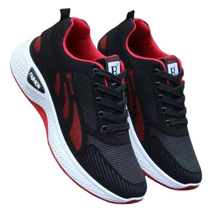 Men's breathable lightweight casual mesh sports shoes summer outdoor soft sole comfort running shoes walking shoes male sneakers