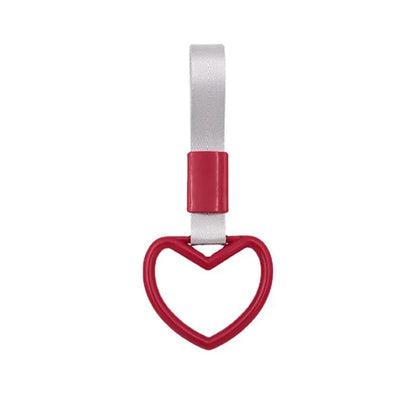 JDM Tsurikawa Heart Ring Car Tow Belt Train Bus Handle Hand Strap Drift Charm Strap Drift Auto Accessories Car Styling Bradn New