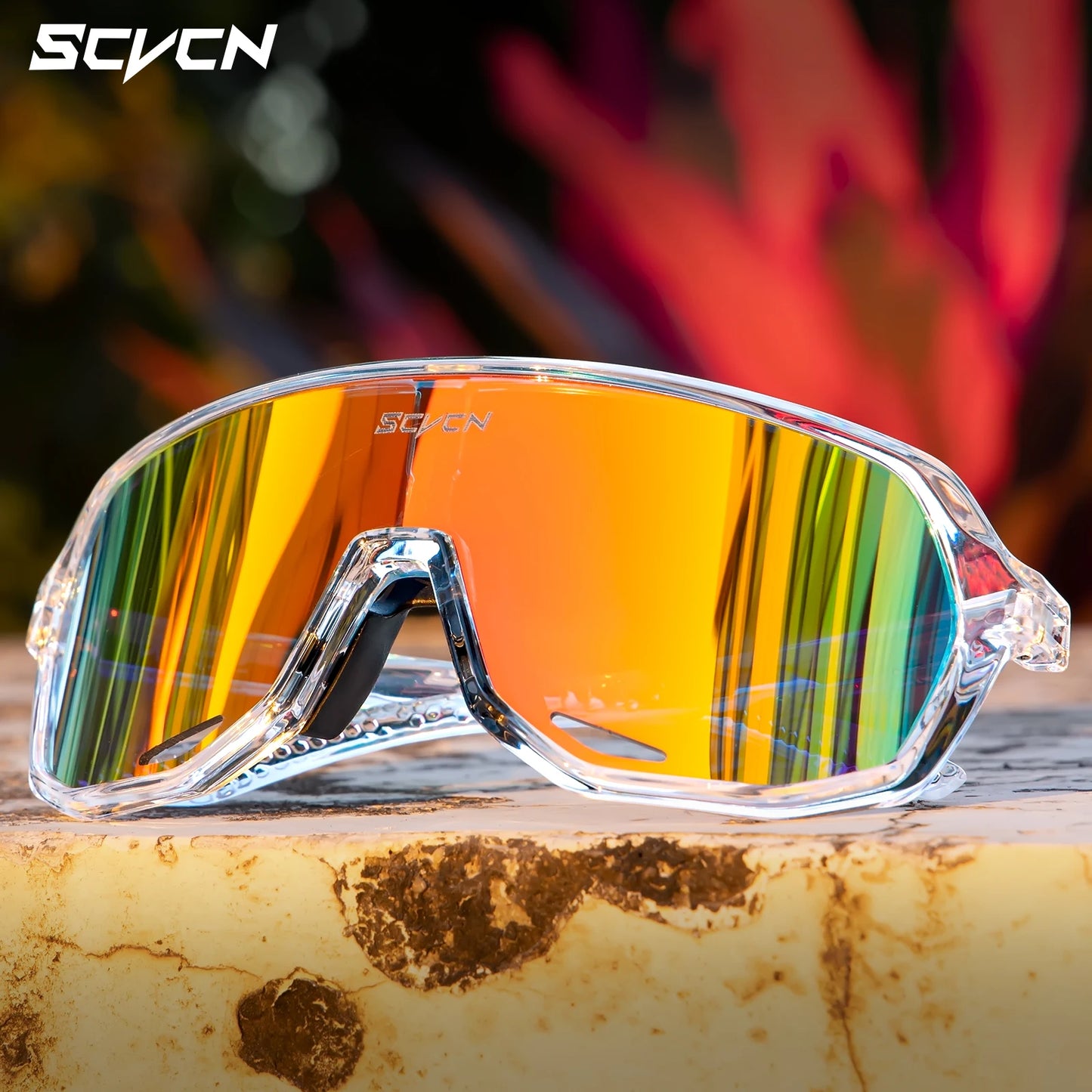 SCVCN Cycling Glasses Photochromic Cycling Sunglasses UV400 Bicycle Eyewear Sports MTB Outdoor Bike Goggles Sunglasses Eyepieces