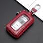 2024 Universal Car Key Protector Bag Leather Key Cover Transparent Visible Keychain Case for Car Remote Mini Keys Bags