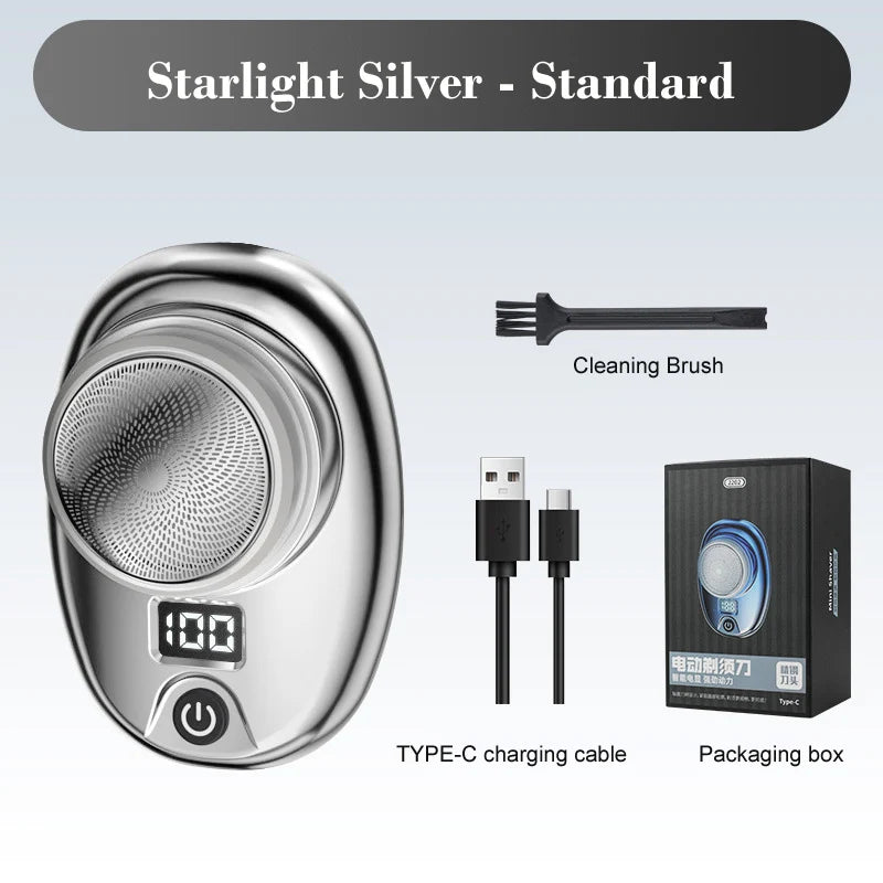 Mini Electric Travel Shaver For Men Pocket Size Washable Rechargeable Portable Painless Cordless Trimmer Knive Face Beard Razor