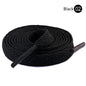 1Pair 8mm Flat Shoelaces Unisex Polyester Black White Shoe Laces Sneakers Canvas Laces Classic Soft Kids Shoestrings 80-120cm