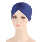 New Women Gold Silver Turban Hats Chemo Bandana Hijab Pleated Indian Cap Turbante Hat Ladies Hair Loss Headscarf Muslim Headwear