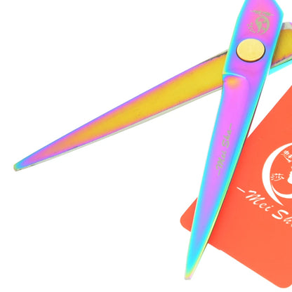 Meisha 5.5 inch Rainbow Hair Cutting Thinning Scissors Set Japanese Steel Hairdressing Shears Barber Salon Haircut Tools A0026A