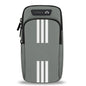 HAISSKY New Reflective Stripe Armband Bag For iPhone 15 14 13 12 Pro Max 15 Plus Elastic Zipper Running Sports Arm Phone Pouch