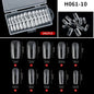 240pcs Semi-frosted Matte Fake Nails Long Coffin Stiletto Artificial False Nails Tips Clear Fake Nail Art Tips For Extension
