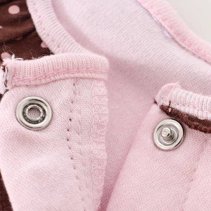 Princess Newborn Baby Girl Footies Ruffles Long Sleeves Jumpsuits for Autumn Cute Infant Girls Onesie Clothes