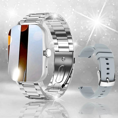 +3pc Square Smart Watch Women Men Smartwatch Touch Dial Calls Music Smartclock For Android IOS Fitness Tracker Sport Smart-watch