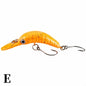 5.2cm/2.6g Micro Rice Worm Slow-sinking Plastic Fake Bait Artificial Hard Bait Bionic Lure Trout Pike Bass Fishing Accessories