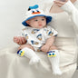 Baby Girl Jumpsuit Boys Romper Sock Hat 3pcs Newborn Clothes Set Cotton Cartoon Daisy Donald Duck Infant Toddler Bodysuit Outfit