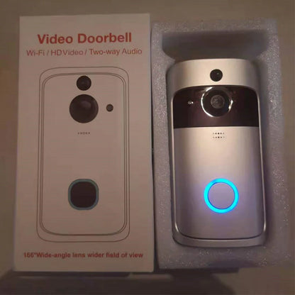 WiFi Video Doorbell 2 Way Audio Security Home Door Bell 720P Night Vision with Noise Cancelling Microphone Smart Human Detection