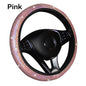 Rhinestone Crystal Car Steering Wheel Cover, PU Leather, Fits Car Accessories and Car Styling, Enhances Luxury and Comfort