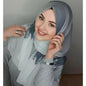 Muslim Fashion Chiffon Hijab Abaya Hijabs For Woman Women Jersey Dress Abayas Turbans Scarf Turban Head Instant Undercap Shawl