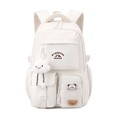 Korean Style Daily Backpack For Women Packsack Waterproof nylon Fabric Travel Backpacks Girls School Bag Teenagers Casual Bags