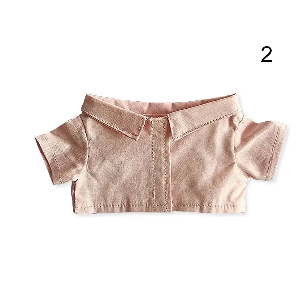 1PC Doll Shirt Pants For 20 cm Doll Clothes Black White Cute Mini Doll Clothes Dress Up Game Toys Doll Accessories Kids Gift