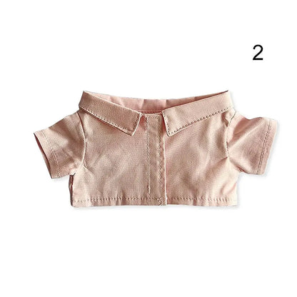 1PC Doll Shirt Pants For 20 cm Doll Clothes Black White Cute Mini Doll Clothes Dress Up Game Toys Doll Accessories Kids Gift