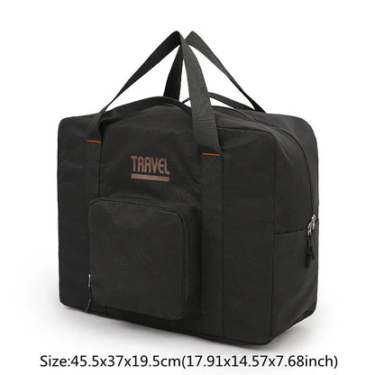 Fashion Folding Travel Bag Unisex Oxford Travel Weekend Overnight Bags Large Capacity Hand Luggage Tote Duffel Accessor Supplies