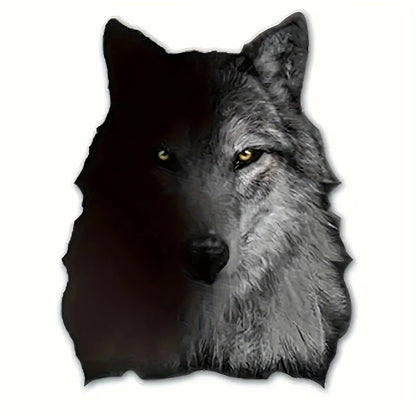 3D Wolf Pattern Car Stickers Waterproof for DIY Auto Window Cool Sunscreen Vinyl Decals Animal Vehicle Decoration
