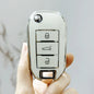 3 Button Flip TPU Car Key Case Cover for Peugeot 3008 208 308 508 408 2008 307 4008 for Citroen C4 C4L CACTUS C3 C6 C8 Key Shell