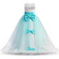 Teen Wedding Party Trumpet / Mermaid Long Dresses for Girl Red Christmas Formal Evening Gown Pageant Ceremony Children's Dress