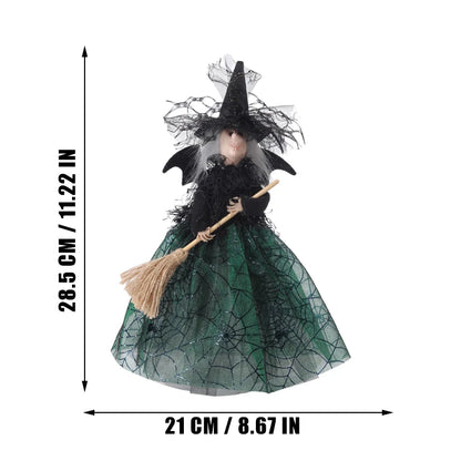 High Quality Haunted House Doll Ornaments Decorate Props Tree Top Star Witch Doll Halloween Decorations Ghost Festival