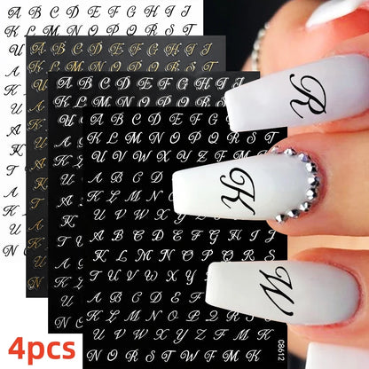 8Pcs Red Heart Nail Stickers 3D Bronzing Silver Gold Heart Shape Star & Moon Metal Totem Nail Slider Self-Adhesive DIY Nail Art*