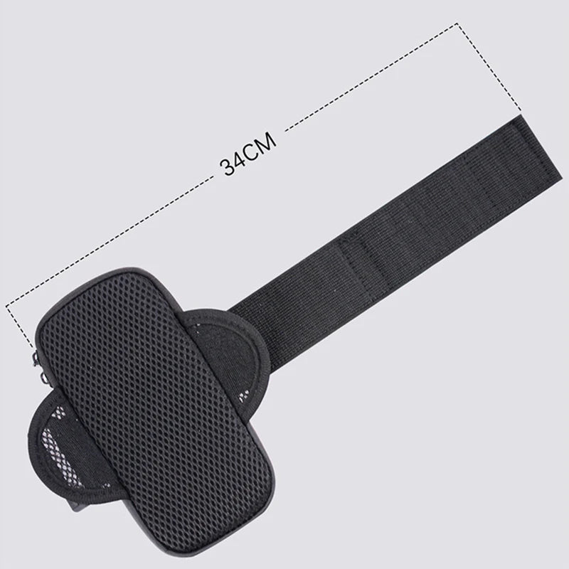 HAISSKY New Reflective Stripe Armband Bag For iPhone 15 14 13 12 Pro Max 15 Plus Elastic Zipper Running Sports Arm Phone Pouch