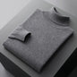 Autumn and winter new 100% merino cashmere sweater men's knitted pullover padded warm neck fashion loose plus size coat