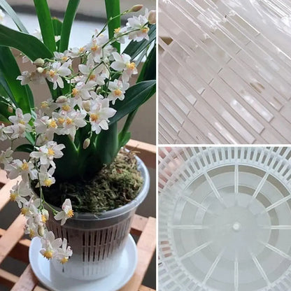 Net Basin Root-control Flowerpot Transparent Ground Basin Green Plant Orchid Breathable Growth Container Drainage Hole Flowerpot
