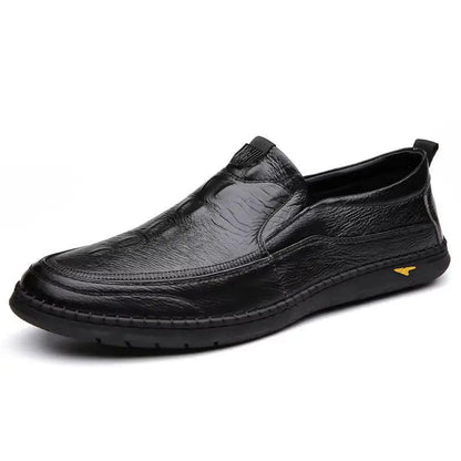 Men Casual Summer Footwear Breathable Mens Leisure Walk Loafers Genuine Leather Moccasins Hollow Out Slip on Male Driving Shoes