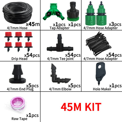 5M-60M Drip Irrigation System Plant Watering Set Watering Kits Adjustable Drippers For Irrigation Micro Garden Watering System