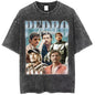 Vintage Pedro Pascal T Shirt Washed Harajuku Pascal Merch Retro Tshirt Hip Hop Bootleg Style Streetwear Shirt 2023 New Arrival